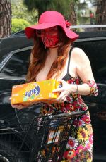 PHOEBE PRICE Shopping at Ralphs in Los Angeles 06/29/2020