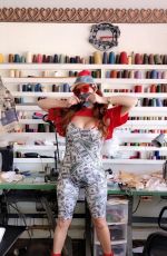 PHOEBE PRICE Shows Off Her Variety of Face Masks 06/04/2020