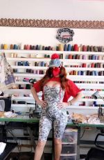 PHOEBE PRICE Shows Off Her Variety of Face Masks 06/04/2020