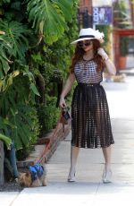 pPHOEBE PRICE Out with Her Dog in Los Angeles 06/16/2020