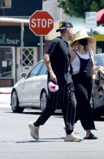 Pregnant ASHLEE SIMPSON and Evan Ross at Don Cuco Mexican Restaurant in Los Angeles 06/15/2020