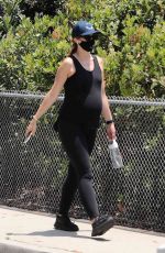 Pregnant KATHERINE CHWARZENEGGER Out and About in Santa Monica 06/20/2020