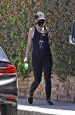 Pregnant KATHERINE CHWARZENEGGER Out Hiking in Pacific Palisades 06/11/2020