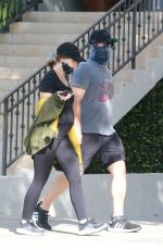 Pregnant KATHERINE SCHWARZENEGGER and Chris Pratt Out in Santa Monica 06/01/2020
