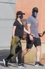 Pregnant KATHERINE SCHWARZENEGGER and Chris Pratt Out in Santa Monica 06/01/2020