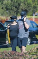 Pregnant KATHERINE SCHWARZENEGGER and Chris Pratt Out in Santa Monica 06/01/2020