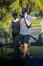 Pregnant KATHERINE SCHWARZENEGGER and Chris Pratt Out in Santa Monica 06/01/2020