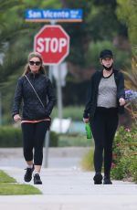 Pregnant KATHERINE SCHWARZENEGGER and MARIA SHRIVER Out in Santa Monica 06/24/2020