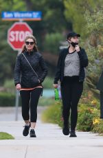 Pregnant KATHERINE SCHWARZENEGGER and MARIA SHRIVER Out in Santa Monica 06/24/2020