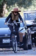 Pregnant KATHERINE SCHWARZENEGGER and MARIA SHRIVER Out Riding Bikes in Los Angeles 06/13/2020