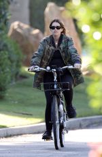 Pregnant KATHERINE SCHWARZENEGGER and MARIA SHRIVER Out Riding Bikes in Los Angeles 06/13/2020