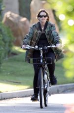 Pregnant KATHERINE SCHWARZENEGGER and MARIA SHRIVER Out Riding Bikes in Los Angeles 06/13/2020