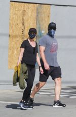 Pregnant KATHERINE SCHWARZENEGGER Out in Santa Monica 06/01/2020