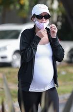 Pregnant KATHERINE SCHWARZENEGGER Out in Santa Monica 06/15/2020