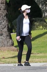 Pregnant KATHERINE SCHWARZENEGGER Out in Santa Monica 06/15/2020