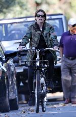 Pregnant KATHERINE SCHWARZENEGGER Out Riding Bike in Los Angeles 06/13/2020