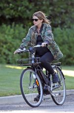 Pregnant KATHERINE SCHWARZENEGGER Out Riding Bike in Los Angeles 06/13/2020