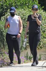Pregnant KATHERINE SCHWARZENEGGER Out with a Friend in Santa Monica 06/13/2020