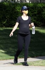 Pregnant KATHERINE SCHWARZENEGGER Out with a Friend in Santa Monica 06/13/2020