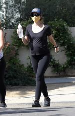 Pregnant KATHERINE SCHWARZENEGGER Out with a Friend in Santa Monica 06/13/2020