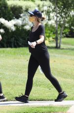 Pregnant KATHERINE SCHWARZENEGGER Out with a Friend in Santa Monica 06/13/2020