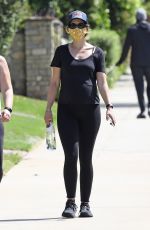 Pregnant KATHERINE SCHWARZENEGGER Out with a Friend in Santa Monica 06/13/2020