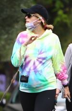 Pregnant KATHERINE SCHWARZENEGGER Out with Her Dog in Los Angeles 06/28/2020