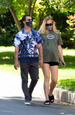 Pregnant SOPHIE TURNER and Joe Jonas Out in Los Angeles 06/24/2020