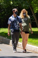 Pregnant SOPHIE TURNER and Joe Jonas Out in Los Angeles 06/24/2020