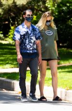 Pregnant SOPHIE TURNER and Joe Jonas Out in Los Angeles 06/24/2020