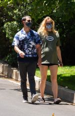 Pregnant SOPHIE TURNER and Joe Jonas Out in Los Angeles 06/24/2020