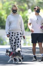 Pregnant SOPHIE TURNER and Joe Jonas Out with Their Dogs in Los Angeles 06/22/2020