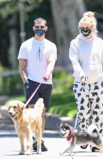 Pregnant SOPHIE TURNER and Joe Jonas Out with Their Dogs in Los Angeles 06/22/2020