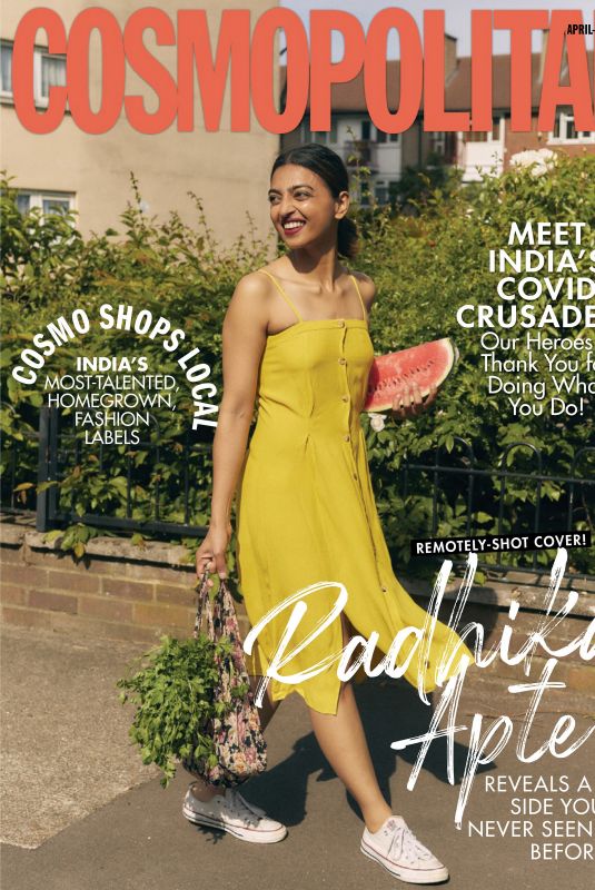 RADHIKA APTE in Cosmopolitan Magazie, India April/May 2020