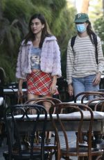 RAINEY and MARGARET QUALLEY and MADELAINE PETSCH Out for Dinner in West Hollywood 06/13/2020