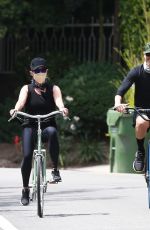 REESE WITHERSPOON Out Riding a Bike in Malibu 06/12/2020