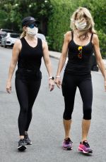 REESE WITHERSPOON Out with Her Yoga Instructor in Brentwood 06/23/2020
