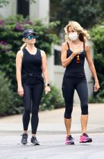 REESE WITHERSPOON Out with Her Yoga Instructor in Brentwood 06/23/2020