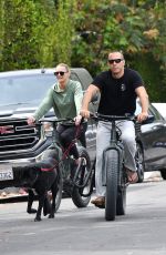 ROBIN WRIGHT Out Riding a Bike in Brentwood 06/02/2020