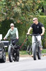 ROBIN WRIGHT Out Riding a Bike in Brentwood 06/02/2020