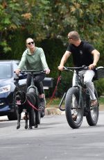 ROBIN WRIGHT Out Riding a Bike in Brentwood 06/02/2020