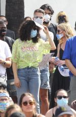 RUMER WILLIS at BLM Rally in West Hollywood 06/19/2020