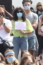 RUMER WILLIS at BLM Rally in West Hollywood 06/19/2020