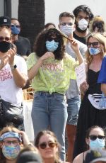 RUMER WILLIS at BLM Rally in West Hollywood 06/19/2020
