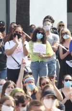 RUMER WILLIS at BLM Rally in West Hollywood 06/19/2020