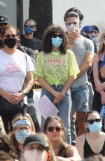 RUMER WILLIS at BLM Rally in West Hollywood 06/19/2020