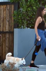 SARA SAMPAIO Out with Her Dog Kyta in Los Angeles 06/07/2020