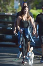 SARA SAMPAIO Out with Her Dog Kyta in Los Angeles 06/07/2020