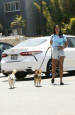 SARA SAMPAIO Out with Her Dogs in Los Angeles 06/04/2020