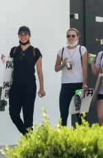 SARA SAMPIAO and JULIANA HERZ Heading to Protest in Los Angeles 06/06/2020